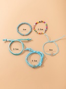 nouveaux bijoux de style bohme couleur perles de riz bracelet cinq pices bracelet en corde tresse ensemblepicture12