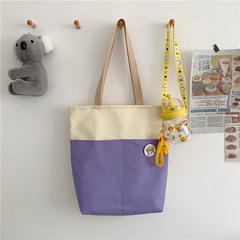 autumn simple canvas bag student handbag large-capacity messenger bag