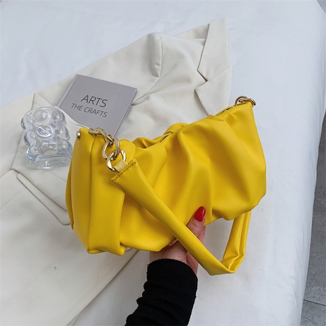 Sac d'aisselle de style coréen sac de pliage de nuage petit sac d'épaule de messager NHRU446810's discount tags
