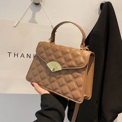small square bag new fashion trendy rhombus embroidery thread shoulder bag messenger handbag