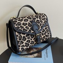 handbags 2021 new trendy fashion leopard print one shoulder messenger bag portable small square bagpicture19