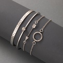 2021 nouveau bracelet de quatre pices gomtrique en diamant de bijoux cratifspicture10