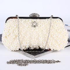 pearl handmade bead embroidered bag large-capacity coin purse banquet hand-held evening bag
