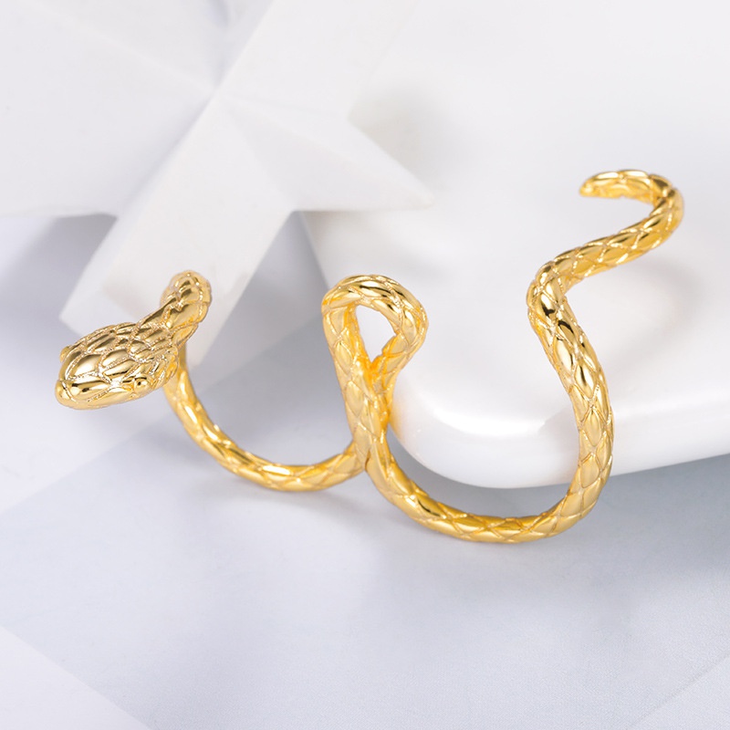 Style europen et amricain tendance design sens anneau d39enroulement en forme de serpent anneau du zodiaque en gros
