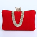 European and American dinner bag Ushaped diamondstudded clutch bag largecapacity banquet bagpicture13
