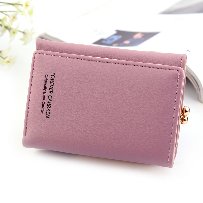 Neue Brieftasche Kurze Mode Vertikale Einfache Dreifachgefaltete Kartenhalter Multifunktionale Geldbrse Koreanische Kleine Brieftasche