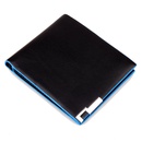 Koreanische Version der neuen mehrfarbigen kurzen Brieftasche aus Eisenblech mit feinen Linien und Farbkanten fr Herren horizontale Brieftaschenpicture20