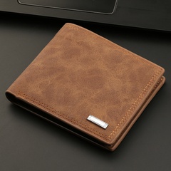 Men's wallet multifunctional wallet fashion short wallet men leather cross-border wholesale leather wallet
