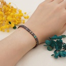 bohemian style iron gallstone beaded autumn and winter dark brown stacking braceletpicture10