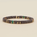 bohemian style iron gallstone beaded autumn and winter dark brown stacking braceletpicture11