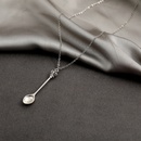 new simple crown mini tea spoon pendant creative personality retro spoon pendant necklacepicture10