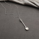 new simple crown mini tea spoon pendant creative personality retro spoon pendant necklacepicture11