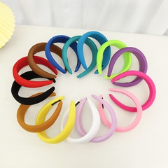 European and American style candy color wide-brimmed hair accessories cream color headband wholesale