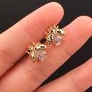 European and American fashion insect temperament copper diamond earringspicture18