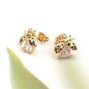 European and American fashion insect temperament copper diamond earringspicture17