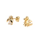 European and American fashion insect temperament copper diamond earringspicture15