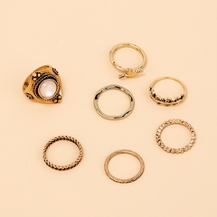 fashion personality niche design sense index finger joint ring retro ring combination set wholesale