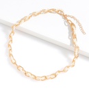 European and American punk style metal chain clavicle chain pearl woven hollow twisted sweater chainpicture15