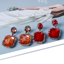new alloy diamond geometric earrings super flash earringspicture17