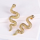 new trendy snakeshaped earrings personality exaggerated long earringspicture8