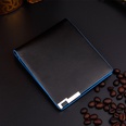 Koreanische Version der neuen mehrfarbigen kurzen Brieftasche aus Eisenblech mit feinen Linien und Farbkanten fr Herren horizontale Brieftaschenpicture22