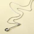new simple crown mini tea spoon pendant creative personality retro spoon pendant necklacepicture13