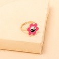 Cute cartoon dripping oil ring combination set design sense flower mushroom boots index finger joint ringpicture15