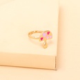 Cute cartoon dripping oil ring combination set design sense flower mushroom boots index finger joint ringpicture17
