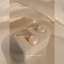 Fashion pearl earrings 2021 new trendy ear hooks Korean retro copper earrings women wholesalepicture12