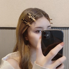 Clip latéral en acétate clip de frange clip de bec de canard féminin clip de coiffure coréen simple accessoires de cheveux