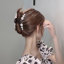 Korean girl pearl hair clip back head plate hair catch clip female hair clip large shark clippicture12