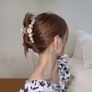 Korean girl pearl hair clip back head plate hair catch clip female hair clip large shark clippicture13