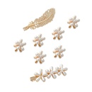 Pearl hairpin small bangs clip Korean girl feather duckbill clip side headdress female wholesalepicture14