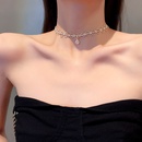 retro French double zircon necklace female European and American clavicle chain palace style necklacepicture9