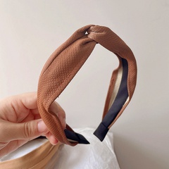 New style Korean snakeskin pattern simple cross headband head buckle hairpin