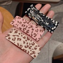 fabric leopard print BB clip simple retro temperament square side clip wild top clip bangs clip broken hair clippicture12