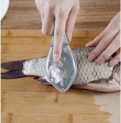 Fischschuppenhobel manuell Fischschuppenschaber Werkzeug Haushalt Küchenhelfer Hobelmesser zum Maßstab Messer mit Deckel
