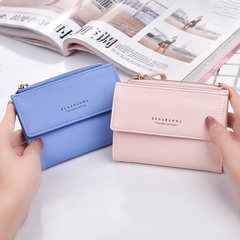 Brieftasche Brieftasche mit kurzem Absatz Koreanische Version Multi-Kartentasche kleine Brieftasche