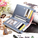 Mode neue Brieftasche mittellange koreanische Version von einfarbiger Quaste Reiverschluss Brieftaschepicture27