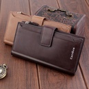 Mens wallet long style fashion brand dollar clip multicard position suit bag mobile phone bag zipper walletpicture29