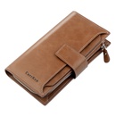 Mens wallet long style fashion brand dollar clip multicard position suit bag mobile phone bag zipper walletpicture27