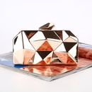 reine farbe neue abendtasche rhombus iron box abendtasche abend Clutch bagpicture16
