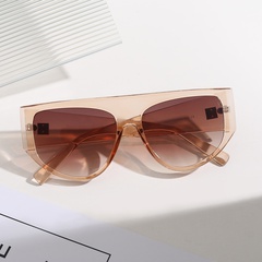Wuhuama Glasses S2207 Autumn Cat's Eye Polygon Color Marine Clip Sunglasses Female Sunglasses Men