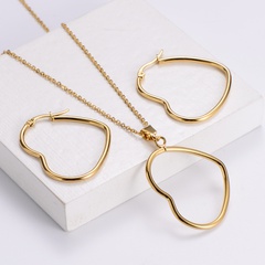 AML [Distribution Products] 2021 Autumn New Japanese and Korean Love Series Suit Love Heart Earrings Bar All-Matching