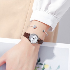 College Style Thin Belt Watch Female Ins Style Japanese and Korean Small and Simple Female Student Watch Examination Watch