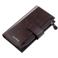 Mens wallet long style fashion brand dollar clip multicard position suit bag mobile phone bag zipper walletpicture34