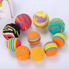 Pet toy cat ball foam ball dog toy cat multicolor ball pet supplies wholesale