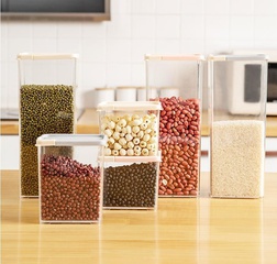 Can be stacked kitchen grains sealed storage cans dry goods storage cans food preservation boxes