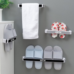Salle de bain créative pantoufles non perforées étagère de rangement étagères de toilette étagère à serviettes étagère à chaussures étagère de couverture de pot de cuisine