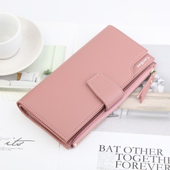 New Ladies' Purse Long Wallet Women Zipper Card Holder Fashionable Mobile Phone Bag Multi-Functional Tri-Fold Coin Purse